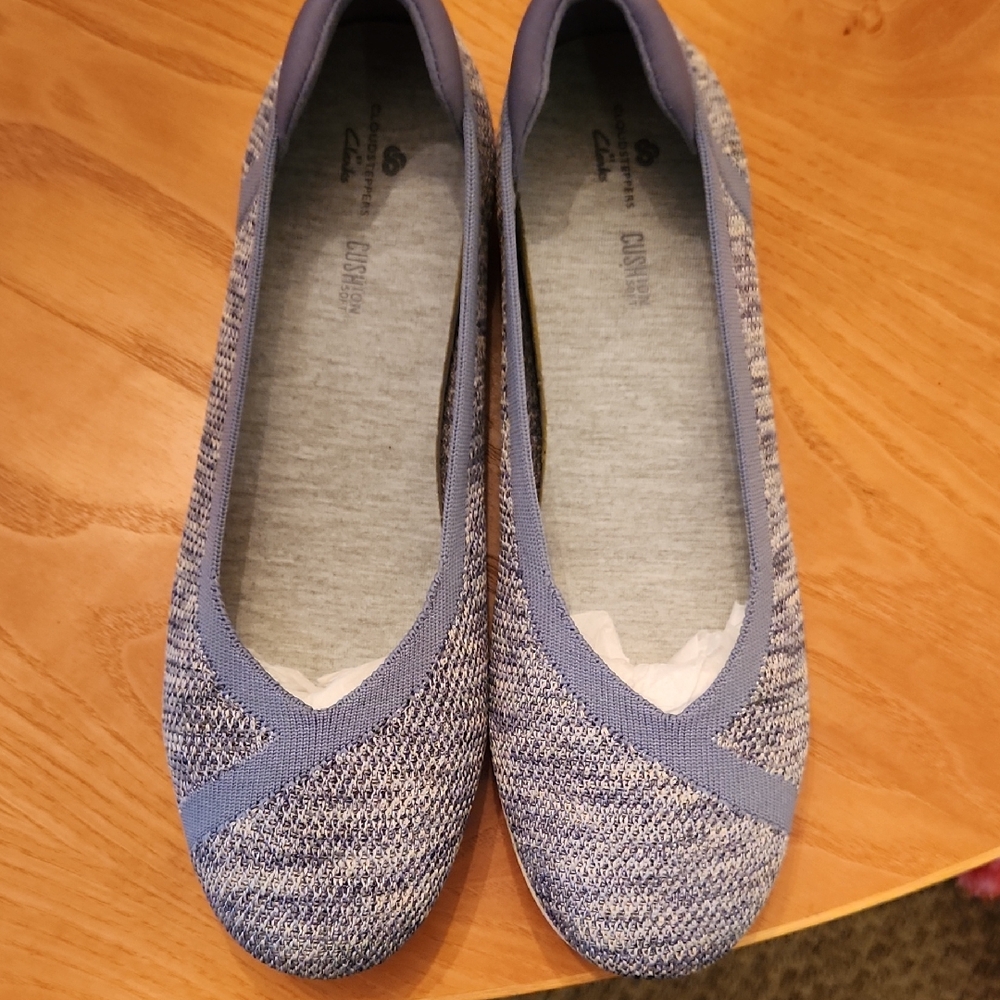 Clarks Cloudsteppers Carly Wish In Blue Grey